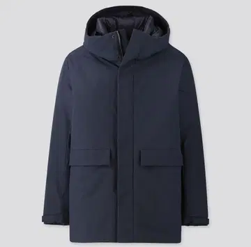 유니클로 하이브리드 다운 후드티