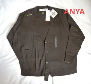 유니클로 아냐 오버 사이즈 V넥 가디건 올리브 사이즈 M