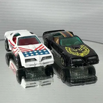 레어 빈티지 핫휠 미니카 핫버드 트랜잠 2대 세트