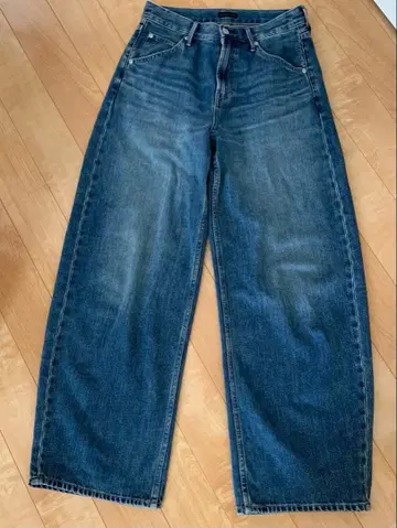 새상품급 [UNIQLO] 배기 커브 청바지 25 표시 사이즈 67BLUE