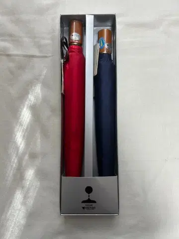 접이식 우산 빨간색 파랑 2개 세트