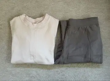 유니클로 울트라 스트레치 룸웨어 파자마 긴팔 롱 바지 여성용