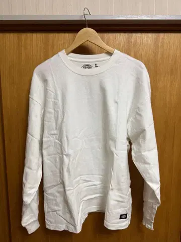 Dickies 화이트 긴팔 T셔츠 L 사이즈