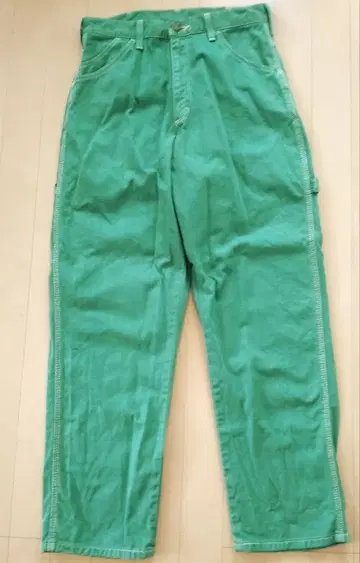 Wrangler 진스 페인터 팬츠 워크 팬츠 그린 S 사이즈