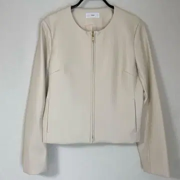 index M 사이즈 노카라 자켓 인조 가죽