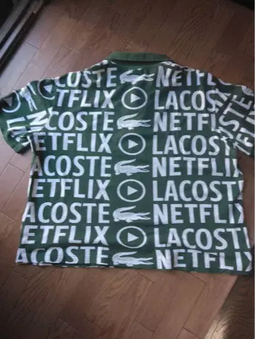 초레어 LACOSTE NETFLIX 피케 셔츠 그린