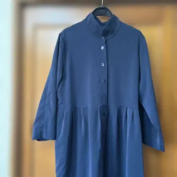 롱 원피스 네이비