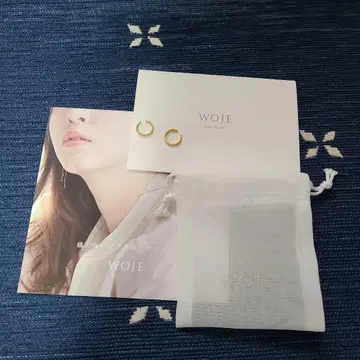 WOJE 골드 후프 귀찌