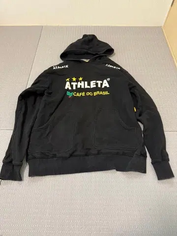 ATHLETA 블랙 후드티 후드 부착 L 사이즈