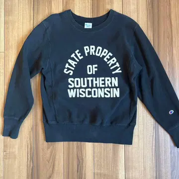 챔피온 리버스 위브 크루넥 맨투맨 셔츠 M 사이즈 파랑 택