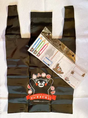 JA 구마모토 과실련 쿠마몬 에코백 토트백 메모지