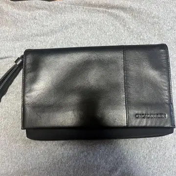 캘빈클라인 클러치백 블랙 가죽