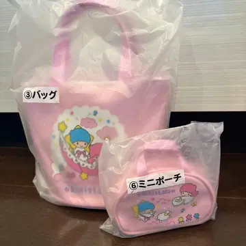 키키라라 제일복권 백 & 미니 파우치 세트