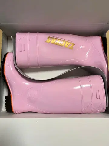 [ 한정판 색상 ] 자쿠타스 장화 핑크 25cm