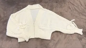 니트 볼레로 화이트