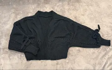 니트 볼레로 블랙