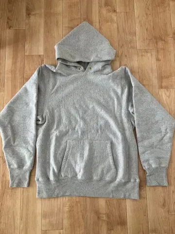 WAREHOUSE lot484 후드티 무지 멜란지 그레이