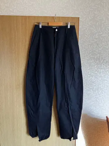 YMC 블랙 울 와이드 팬츠 XXS