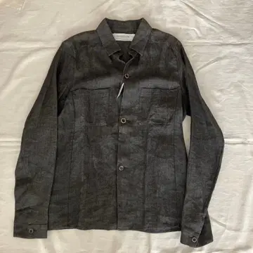 INDIVIDUALSENTIMENTS 다크 그레이 린넨 긴팔 셔츠
