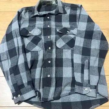 USA제 FIVE BROTHER 헤비 플란넬 셔츠 블랙