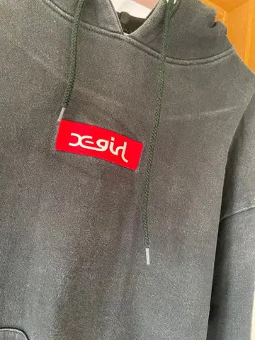 xgirl 후드 부착 후드티