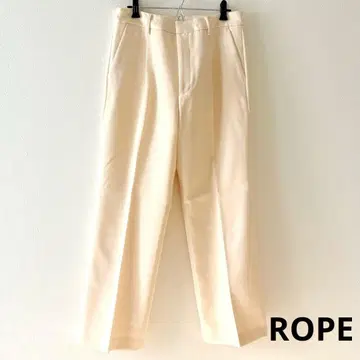 ROPE 아이보리 와이드 팬츠