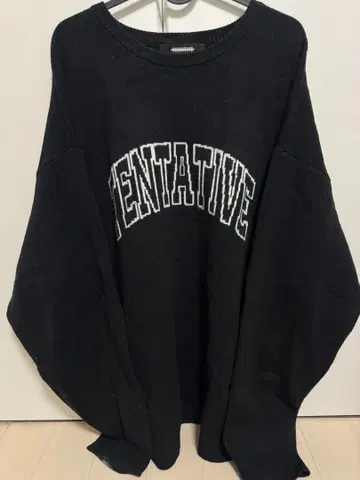 오버 사이즈 블랙 스웨터