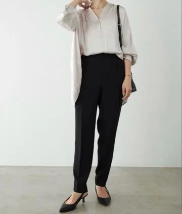 INDIVI 인디비 투 턱 팬츠