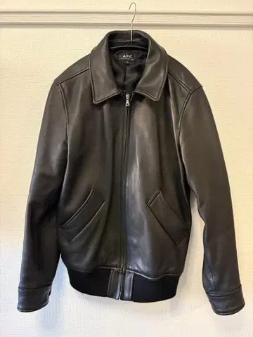 A.P.C. 모토 블루종 가죽 자켓