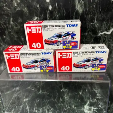미개봉 새상품 토미카 No. 40 닛산 스카이라인 레이싱 (R34) 3대
