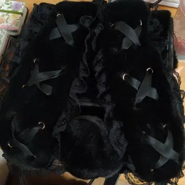 노에미 토끼 귀 백팩 블랙