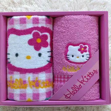 [ 헬로키티 ] 카오하나 헤이세이 레트로 산리오 워시 타월 2장 세트