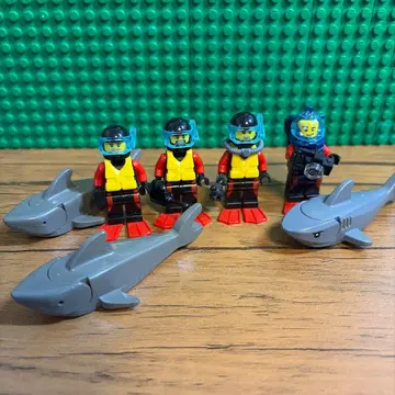 LEGO 다이빙 피규어 세트 상어 포함