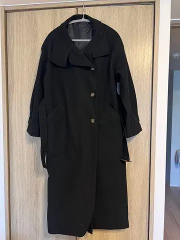 블랙 롱 코트 M 사이즈