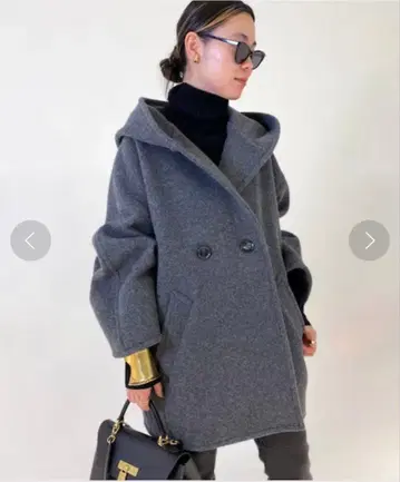 새상품급 AP STUDIO 모사 오버 후디 코트 그레이