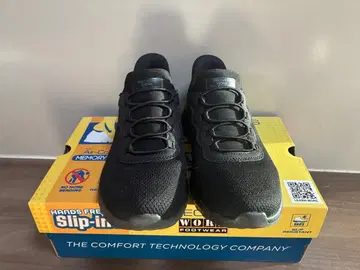 SKECHERS Slip-Ins 블랙 워크 스니커즈