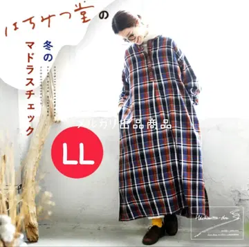 서울베리 겨울 마드라스 체크 원피스 체크 무늬 LL