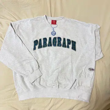 PARAGRAPH 그레이 로고 맨투맨