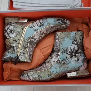 Santoni 산토니 자카드 숏부츠 37