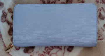 라벤더 장지갑 남녀 공용 골드 지퍼