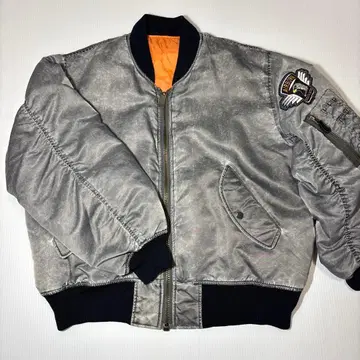 그레이 MA-1 플라이트 자켓 짧은 기장