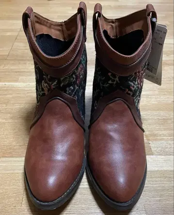 고블랑 패턴 웨스턴 숏부츠