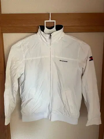TOMMY HILFIGER 화이트 나일론 자켓