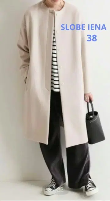 SLOBE IENA 슬로브 이에나 해밀턴 노카라 컴팩트 코트