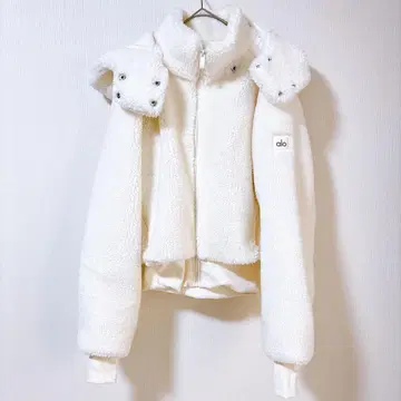 alo Foxy Sherpa 자켓 아로 보아 자켓 화이트 XS