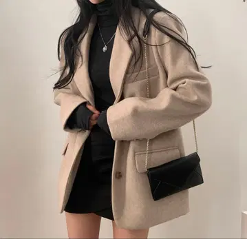 amomd 아뮤드 코트 자켓 베이지 택 포함 미사용