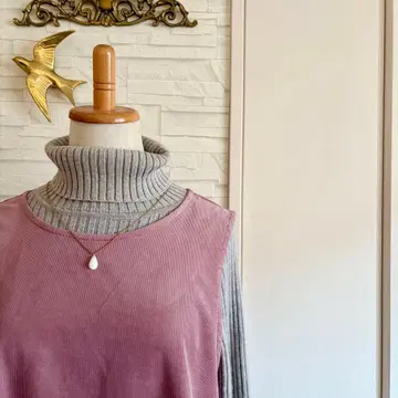 가을/겨울 코듀로이 오버롤 스커트 원피스 스모키 핑크