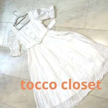 tocco closet 코튼 레이스 원피스 벨트 포함 미사용