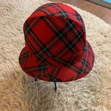 TOMMY HILFIGER/체크 무늬/패셔너블한 햇/울 새상품급