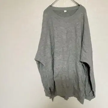 특가 즉시 구매 OK 그레이 [ XL ] 긴팔 니트 남성용 여성용